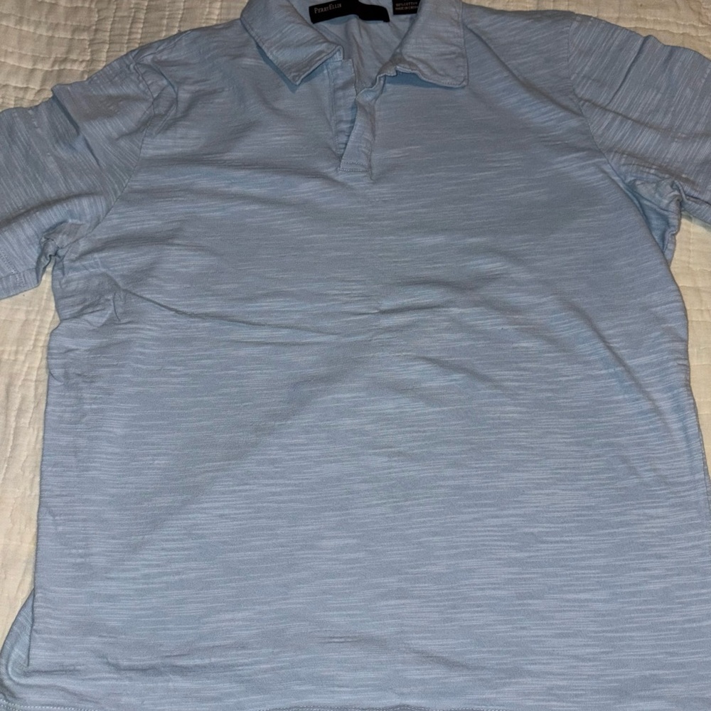 Perry Ellis Men’s Medium Sky Blue Polo Shirt